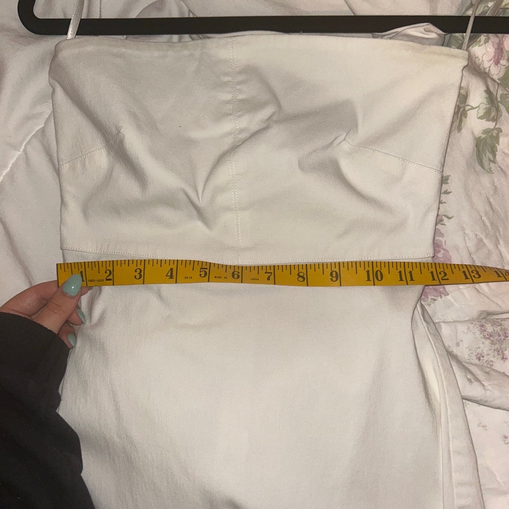 Express White Floor Length Strapless Spaghetti St… - image 5